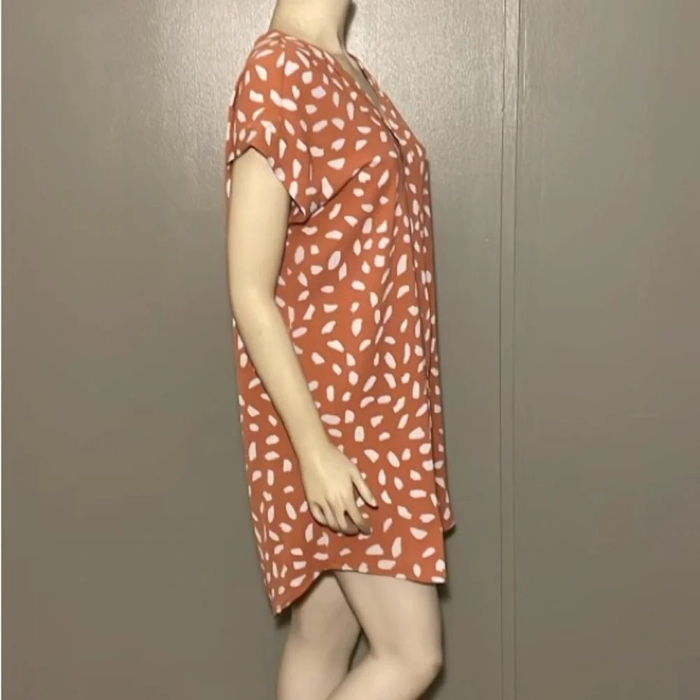 Umgee Orange and White Patterned Dress - Picture 4 of 15